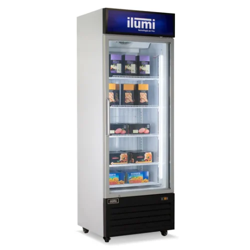 Congelador vertical exhibidor de 450 litros