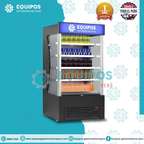 Exhibidor refrigerado abierto de 116 cm de ancho